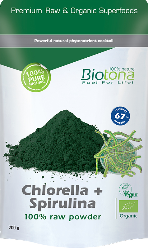 Chlorella + Spirulina Raw Powder – Biotona