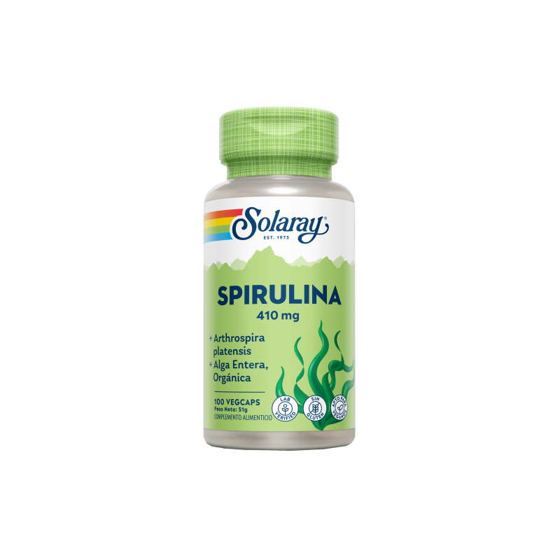 Espirulina 410Mg – Solaray – 100caps