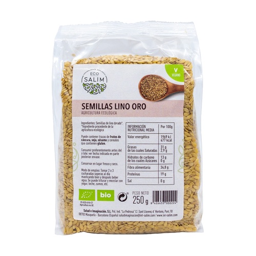Semillas de lino oro Bio – ECO Salim – 250g