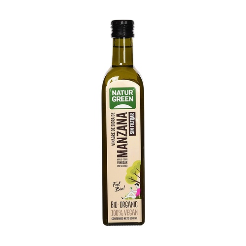 Vinagre de sidra de manzana sin filtrar – NaturGreen – 500ml